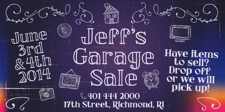 Jeff's Garage Font Poster 4
