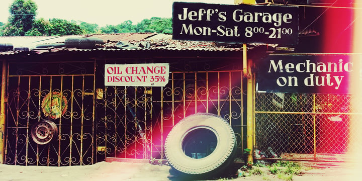 Jeff's Garage Font Poster 3
