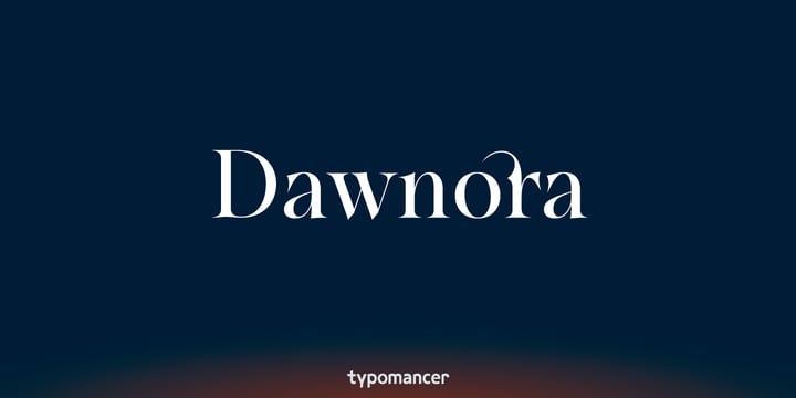 Dawnora Font Poster 9