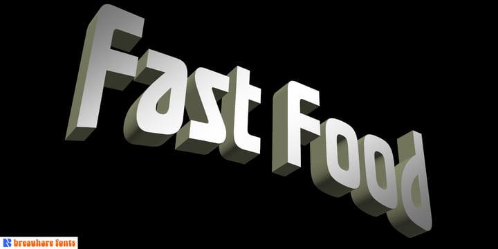 Fast Food Font Poster 5