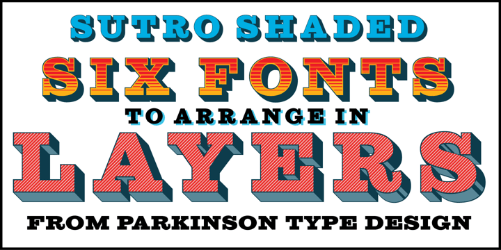 Sutro Shaded Font Poster 7
