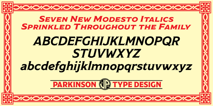 Modesto Font Poster 3