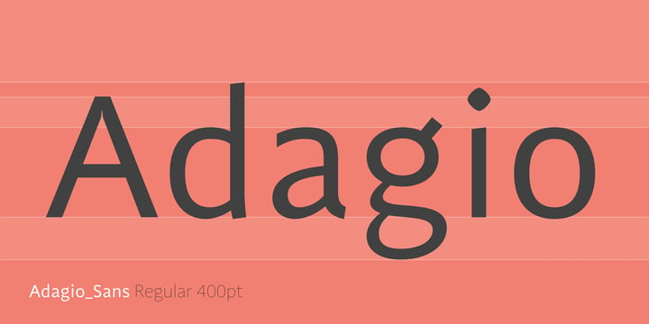 Adagio Sans Font Poster 3