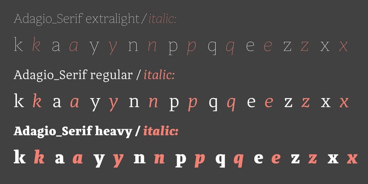 Adagio Serif Font Poster 1