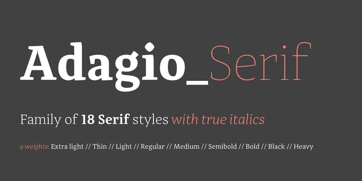 Adagio Serif Font Poster 7