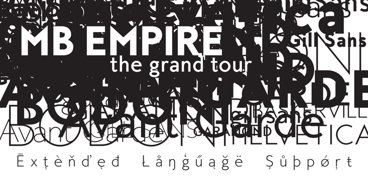 MB Empire Font Poster 4