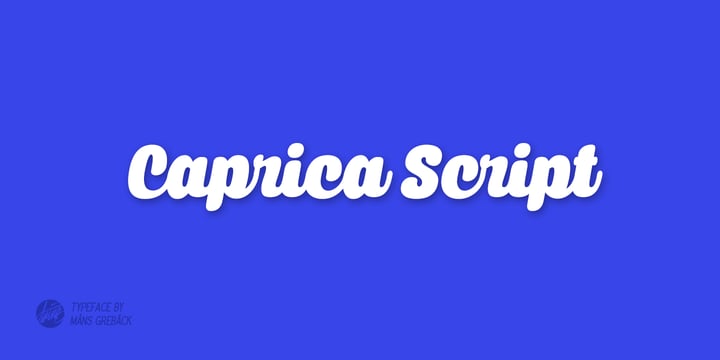 Caprica Script Font Poster 1