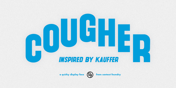 Cougher Font Poster 1