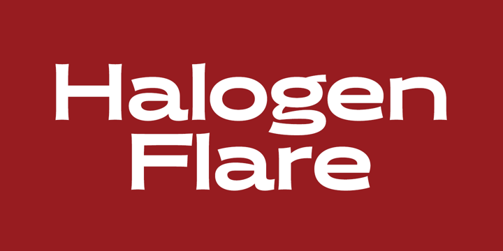 Halogen Flare Font Poster 1