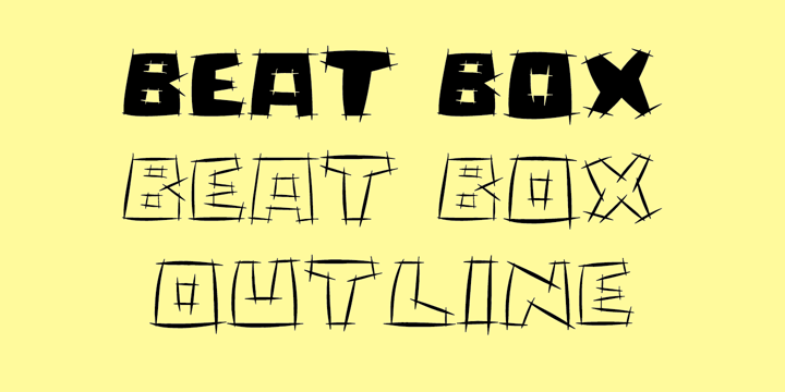Beat Box Font Poster 1
