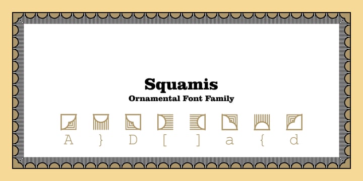 Squamis Font Poster 3