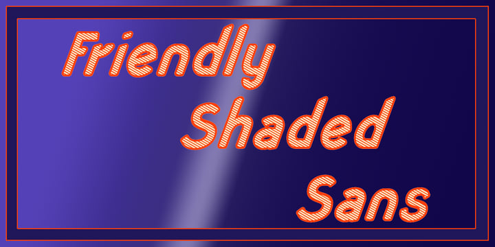 Friendly Shaded Sans Font Poster 1