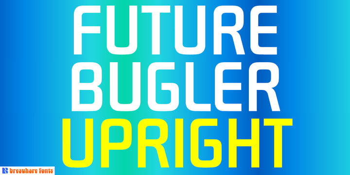Future Bugler Upright Font Poster 1
