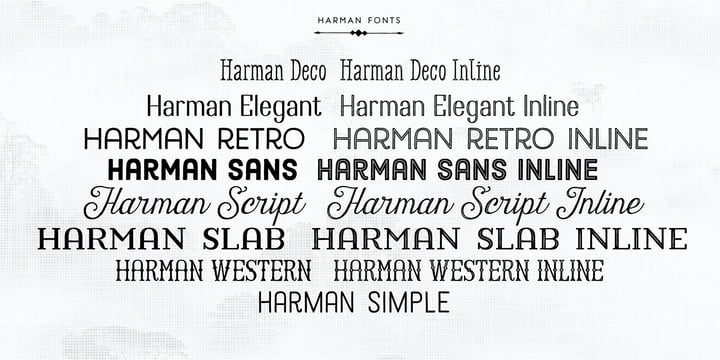 Harman Font Poster 2