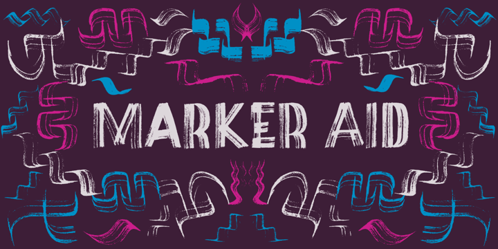 Marker Aid Font Poster 12