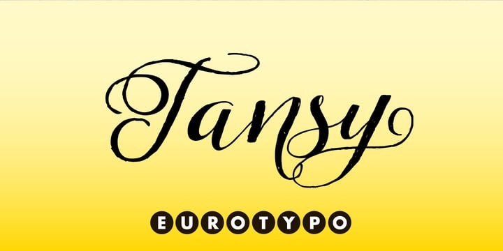 Tansy Font Poster 6