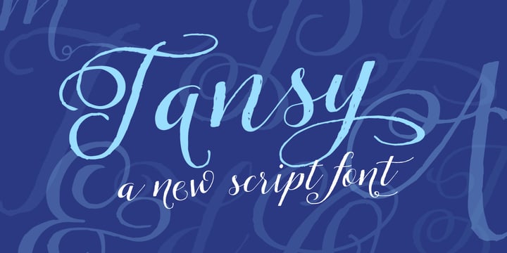 Tansy Font Poster 1