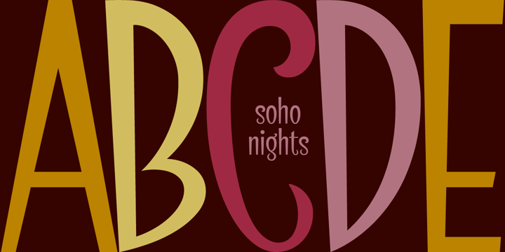 SoHo Nights BF Font Poster 1
