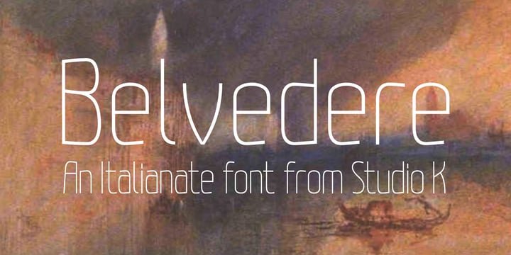 Belvedere Font Poster 6
