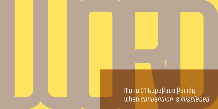 Moho Font Poster 26