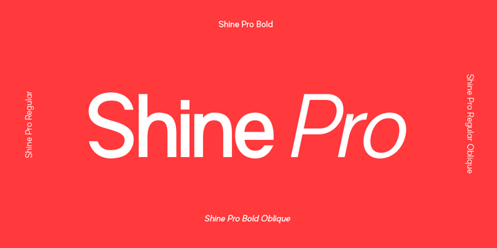 Shine Pro Font Poster 16