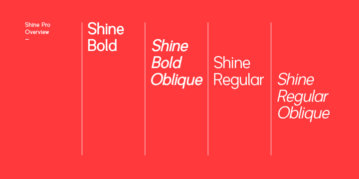 Shine Pro Font Poster 15