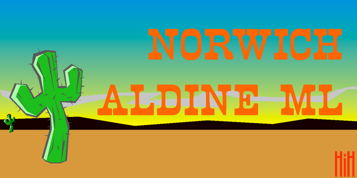 Norwich Aldine ML Font Poster 1