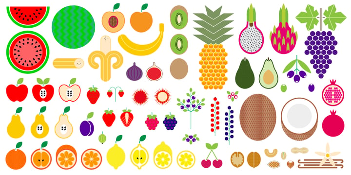 Fruits Font Poster 1