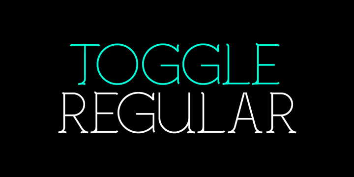 Toggle Font Poster 1
