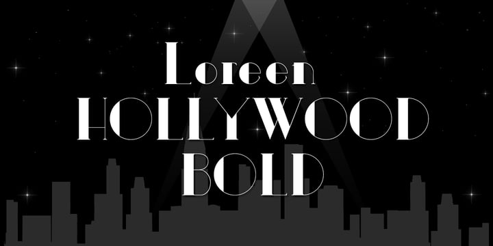 Loreen Hollywood Font Poster 2