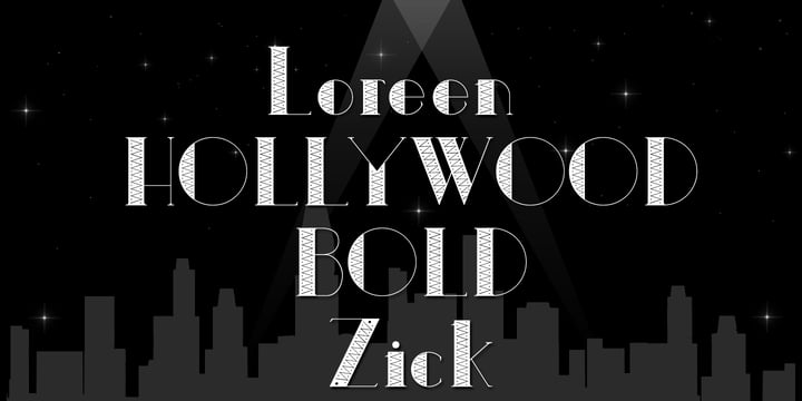 Loreen Hollywood Font Poster 3