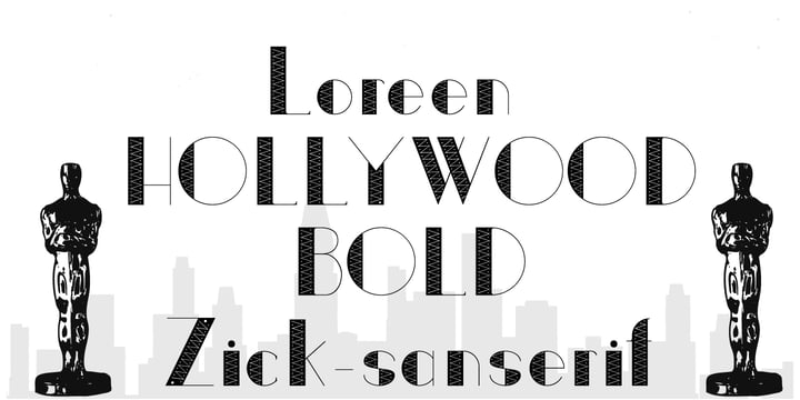 Loreen Hollywood Font Poster 4