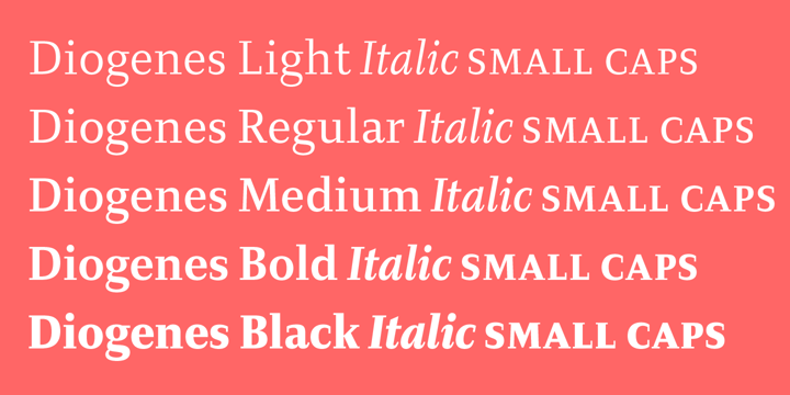 Diogenes Font Poster 6