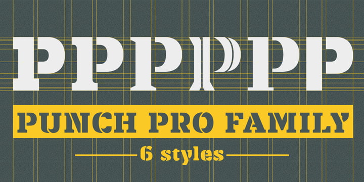 Punch Pro Font Poster 1