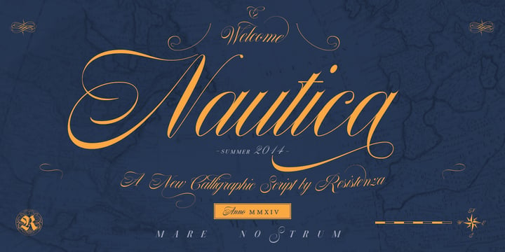 Nautica Font Poster 1