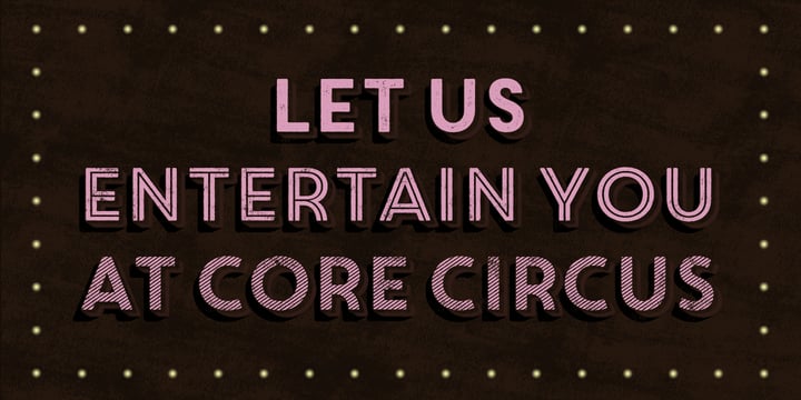 Core Circus Rough Font Poster 8