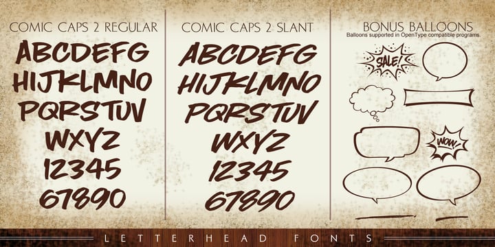LHF Comic Caps 2 Font Poster 3