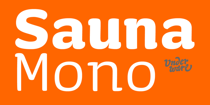 Sauna Mono Pro Font Poster 1