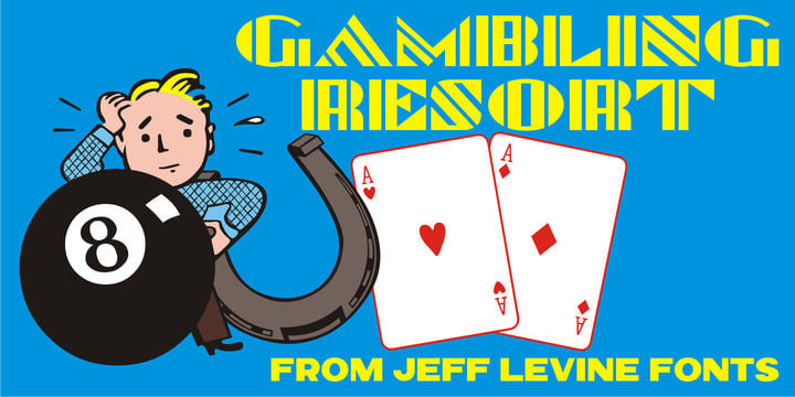 Gambling Resort JNL Font Poster 1