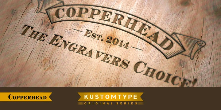 Copperhead Font Poster 1