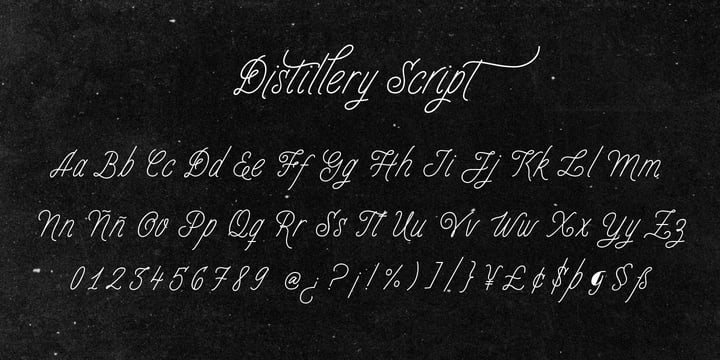 Distillery Font Poster 25