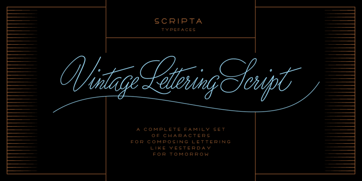 Scripta Pro Font Poster 14