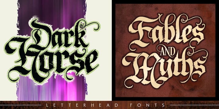 LHF Dark Horse Font Poster 3