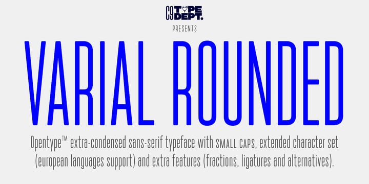 Varial Rounded Font Poster 1