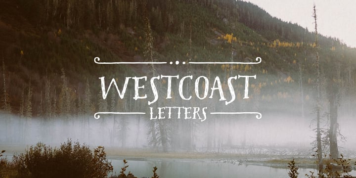 Westcoast Letters Font Poster 1