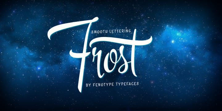 Frost Font Poster 1