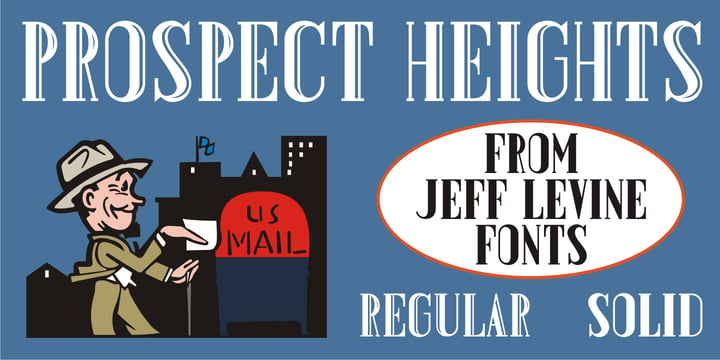 Prospect Heights JNL Font Poster 1