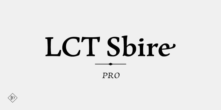 LCT Sbire Font Poster 1