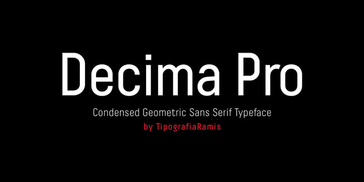Decima Pro Font Poster 1