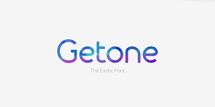 Getone Font Poster 1